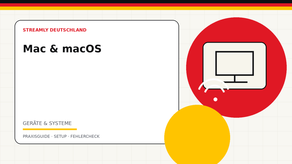 Illustration zum Ratgeber IPTV auf dem Mac einrichten: macOS, Browser und Player