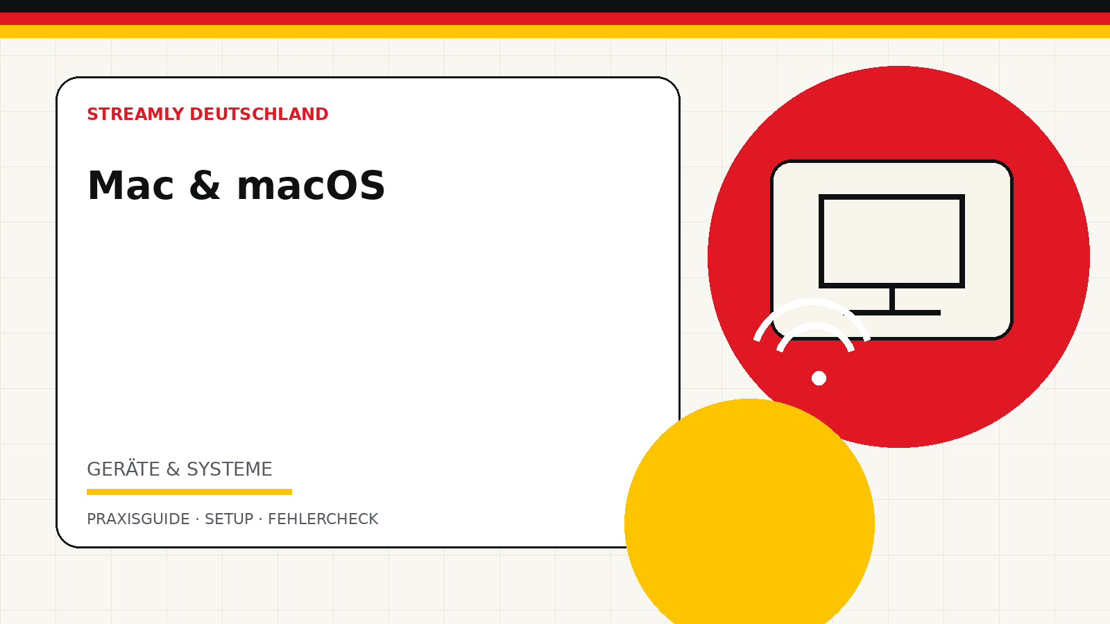 Illustration zum Ratgeber IPTV auf dem Mac einrichten: macOS, Browser und Player