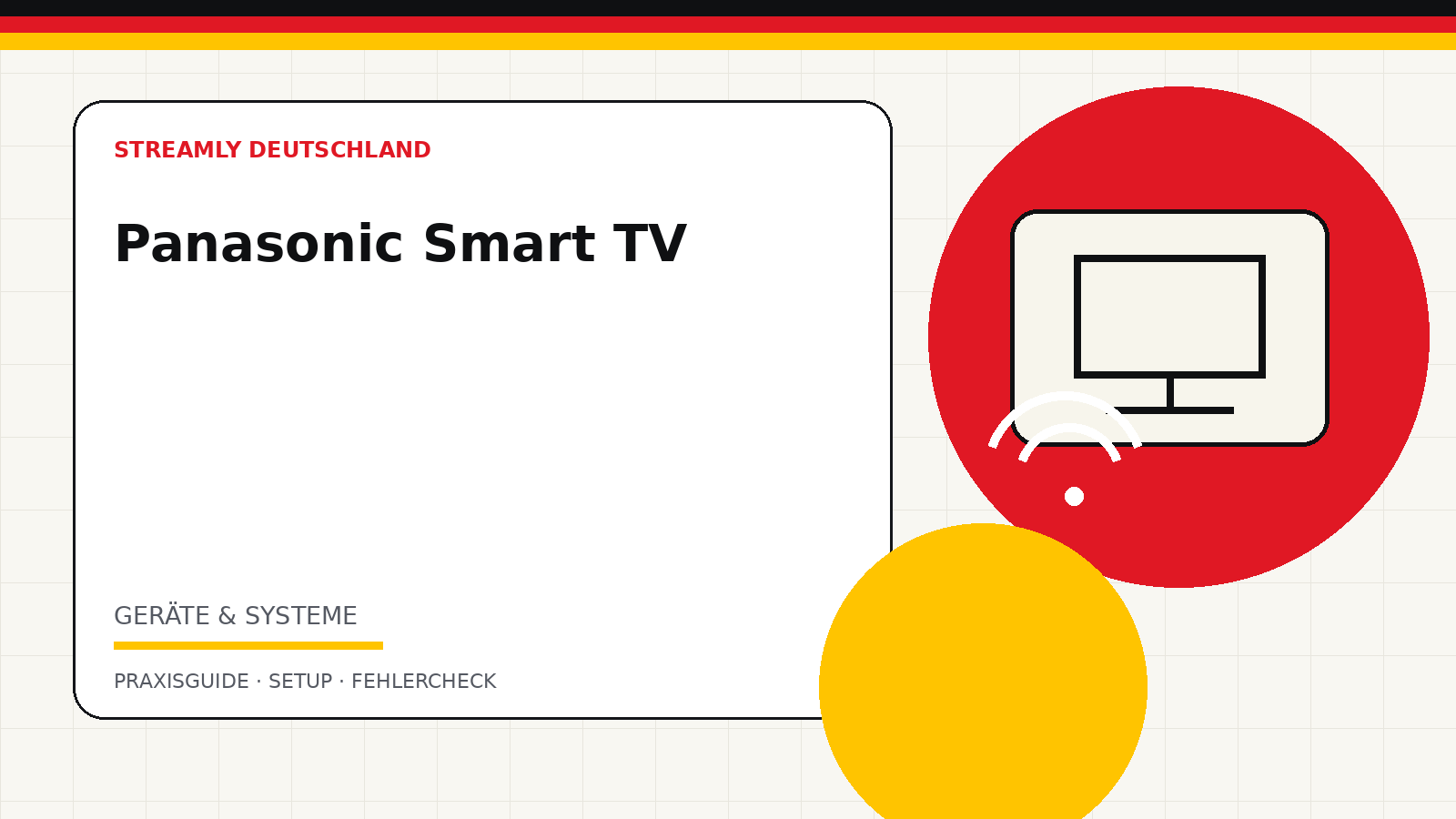 Illustration zum Ratgeber IPTV auf Panasonic Smart TV einrichten und Player wählen