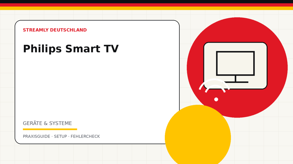 Illustration zum Ratgeber IPTV auf Philips Smart TV einrichten: Google TV, Android TV oder Saphi
