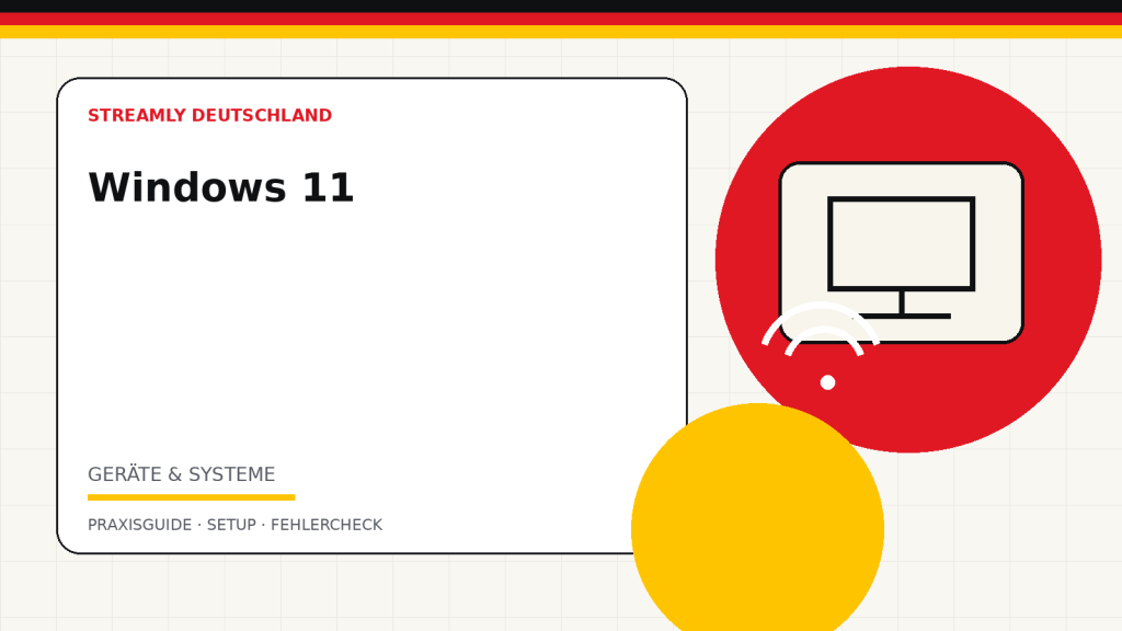 Illustration zum Ratgeber IPTV unter Windows 11 einrichten: Webplayer, App und Netzwerk