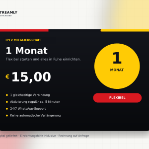 IPTV Mitgliedschaft – 1 Monat – Produktbild