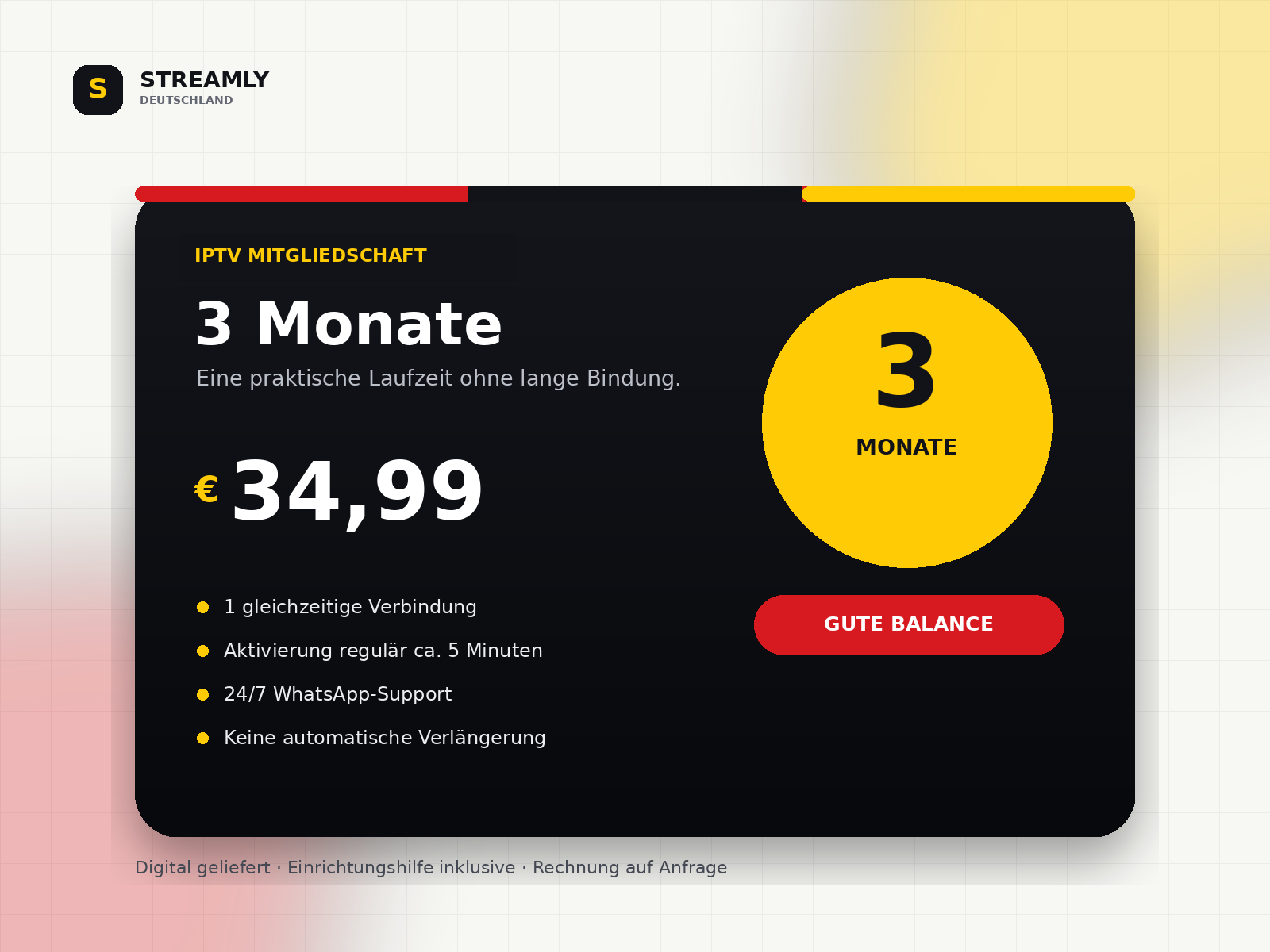 IPTV Mitgliedschaft – 3 Monate – Produktbild