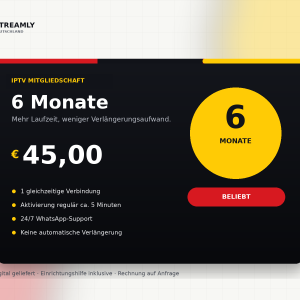 IPTV Mitgliedschaft – 6 Monate – Produktbild